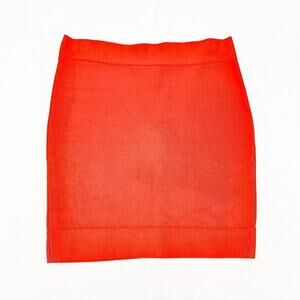 BCBG Maxazria Classic Bandage Bodycon Mini Skirt Orange Size L